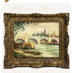 R. Lovell 1938 Yapımı 33cm x 44cm İmzalı, Çerçeveli, Yağlı Boya Tablo | Ant-24003