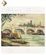 R. Lovell 1938 Yapımı 33cm x 44cm İmzalı, Çerçeveli, Yağlı Boya Tablo | Ant-24003