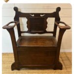 Oymalı, 1940-1950 Yapımı Kapaklı Antika Stand Tezgahı | Ant-24011