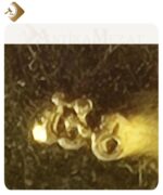 Sarı Metal, Mavi Taşlı, 9,92 Gram Özel Tasarım Antika Broş