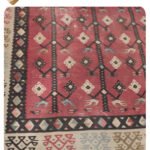 Geleneksel Tarzda İşlenmiş Şarköy Antika Kilim Halısı | Ant-24030
