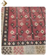 Geleneksel Tarzda İşlenmiş Şarköy Antika Kilim Halısı | Ant-24030