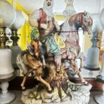 Antika Avcı Figürlü Biblo