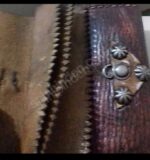 El Yapımı Üç Gözlü Yandan Asmalı Deri Cüzdan