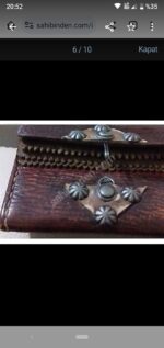 El Yapımı Üç Gözlü Yandan Asmalı Deri Cüzdan