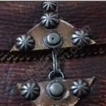 El Yapımı Üç Gözlü Yandan Asmalı Deri Cüzdan