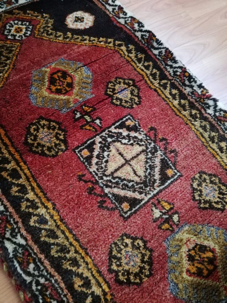 4 Adet El Dokuma Kök Boya Yün Sırt Yastığı Kılıfı