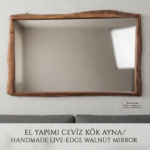 El yapımı ceviz kök ayna